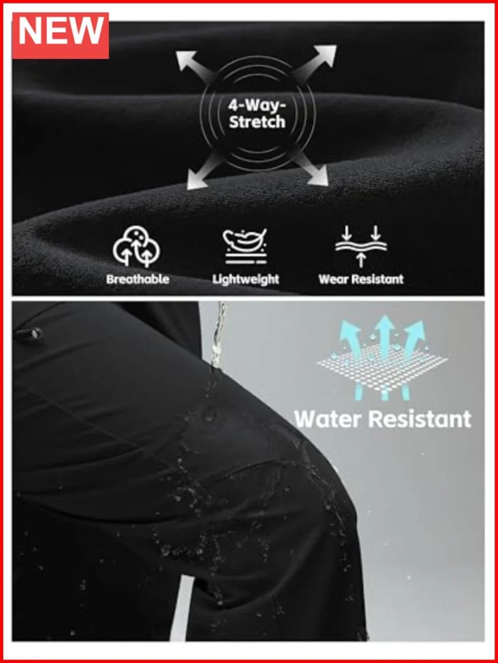 Women's Hiking Cargo Pants Lightweight Quick Dry Water Resistant with Zipper